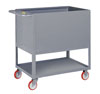 Raised Platform Box Truck with Lower Shelf & 4 Solid Sides