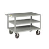 Extra Heavy Duty 3 Shelf Truck, 2 Rigid and 2 Swivel Casters