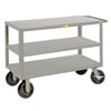 Extra Heavy Duty 3 Shelf Truck - 4 Swivel Casters, 2 w/ Brakes, 2 w/ Swivel Locks