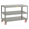 Mobile Table w/ 3 Shelves- 4 Swivel Casters, 48'W x 30'D x 34'H