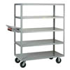 Multi-Shelf Order Picking Truck w/ 5 Shelves & Flush Shelves