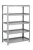 5 Shelf - Heavy-Duty Welded Steel Shelving - Retaining Lips