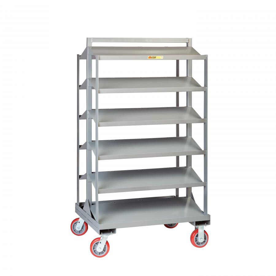 Sloped Shelf Bin Cart