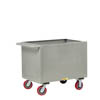 Sheet Steel Box Truck w/ 6' Non-Marking Polyurethane Casters