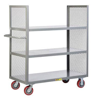 2-Sided Shelf Truck, 3 Lip-Up Shelves (3,600 lbs. Capacity)