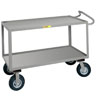 Ergonomic Handle Instrument Cart, 1-1/2' Retaining Lips, Optional Vinyl Matting