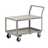 Sloped Handle Heavy-Duty Utility Cart , Flush Top Shelf, 6' Phenolic Casters, 3,600 lbs. Capacity