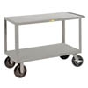 Extra Heavy Duty 2 Shelf Truck - 4 Swivel Casters, 2 w/ Brakes, 2 w/ Swivel Locks (5,000 lbs. capacity)