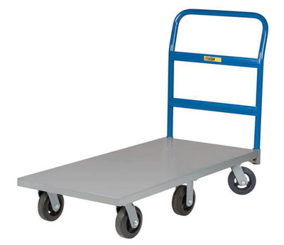 6-Wheel Platform Truck 36"W, 1 Handle (3,600 lbs. Capacity)
