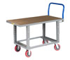 Adjustable Height Work Platform Truck with Open Base, Hardboard over Steel Deck (2,000 lbs. Capacity)