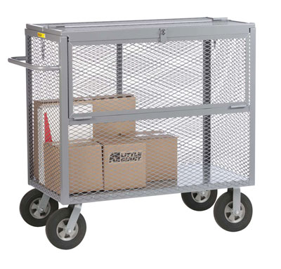 Security Box Truck w/ 10" Solid Rubber Casters