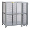 Visible Contents Welded Storage Locker, 1 Adjustable Center Shelf