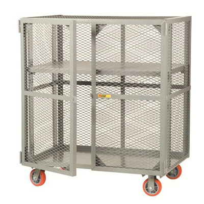 Visible Content Mobile Storage Locker w/ 1 Adjustable Shelf