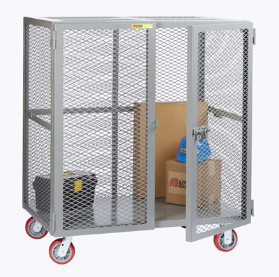 Visible Content Mobile Storage Locker, No Center Shelf, 36" Deep