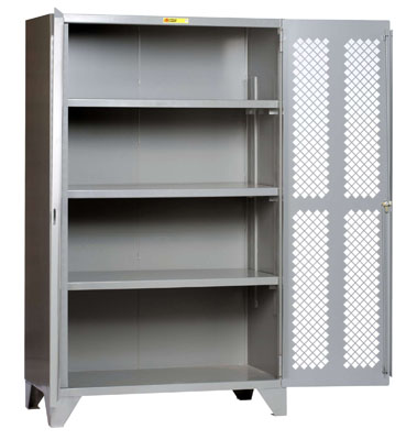 High Visibility Storage Cabinet, 3 Adjustable Shelves