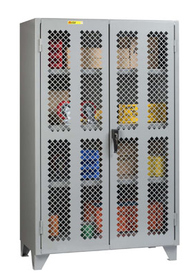 High Visibility Storage Cabinet, 3 Adjustable Shelves