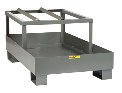 Spill Control Platform w/ Platform Drum Rack, 1 or 2 Drums