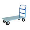 Heavy-Duty Platform Truck 24'W, 6' Mold-On Rubber Casters (2,000 lbs. Capacity)