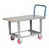 Adjustable Height Work Platform Truck with Open Base, Steel Deck (2,000 lbs. Capacity)