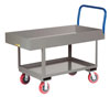 Work Platform Truck with Lower Shelf, 6' Deep Lip Edge Deck (2,000 lbs. Capacity)