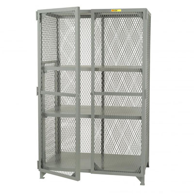 All-Welded Storage Lockers, 1 Fixed Center Shelf, 33" Deep