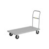 Steel Deck Platform Trucks, 6' Mold-On Rubber Casters (1,600 lbs. Capacity)