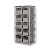 6 Shelf, BR Series Shelf Bin Rack, 24'Deep