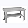 BS Series Welded Steel Benches Basic + Shelf 120'  Wide