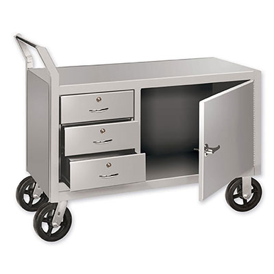 Mobile 3 Drawer & Door Cabinet