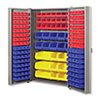 Pocket Door Bin Cabinet, 132 Bins