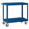 SC Series Tray Top Stock Carts - 2 Shelves, 18'W