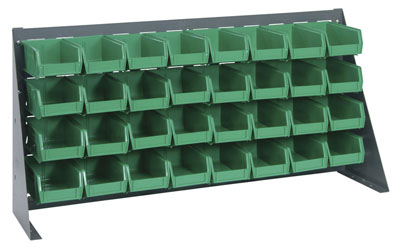 Bench Rack w/ (32) 7-3/8"L Bins, 36" Long