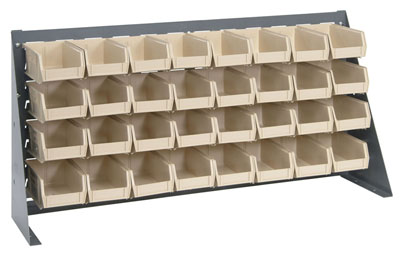Bench Rack w/ (32) 7-3/8"L Bins, 36" Long