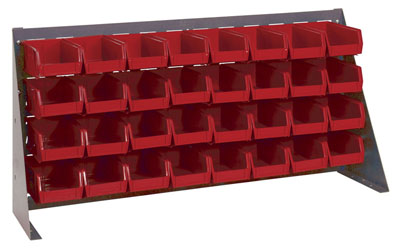 Bench Rack w/ (32) 7-3/8"L Bins, 36" Long