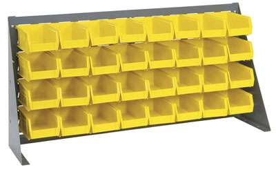 Bench Rack w/ (32) 7-3/8"L Bins, 36" Long