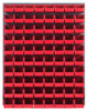Louvered Panel w/ (80) 10-7/8' Long Bins, 48' Long