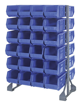 Double Sided Rail System w/ 48 Bins, 36" Long