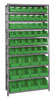 Giant Open Hopper Steel Shelving System w/ 48 Multi Size Bins, 12'D