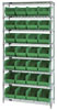 Giant Open Hopper Wire Shelving System w/ (28) 10-3/4'L Bins, 12' Wide