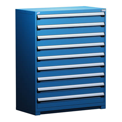 R5AHE-5813, Heavy-Duty Stationary Cabinet (with 9  Drawers)