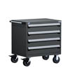 R5BDD-2803, Heavy-Duty Mobile Cabinet, 4 Drawers