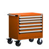 R5BDD-3001, Heavy-Duty Mobile Cabinet, 6 Drawers