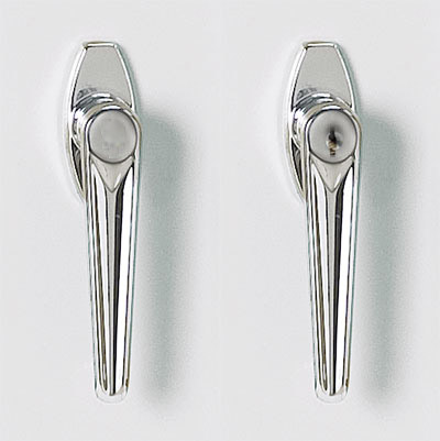 Handle set, Chrome finish, Both locking