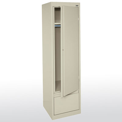 Systems Series Single Door Wardrobe with File Drawer