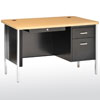 600 Series Single Pedestal Steel Teachers Desk