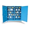 Double Shift Metal Bin Storage Cabinet