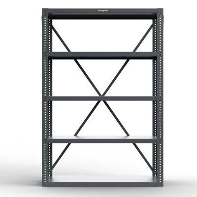 1848-72, 12 Gauge Open Shelving Unit, 48"W x 18"D x 72"H