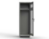 Heavy Duty 14 GA Ventilated Single-Tier Locker with Shelf & Hanger Rod, 1 Compartment