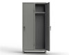 Heavy Duty 14 GA Ventilated Single-Tier Locker with Shelf & Hanger Rod, 2 Compartments