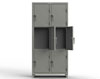 Heavy Duty 14 GA Triple-Tier Locker, 6 Compartments